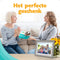 Pora&Co - Digitale fotolijst - WiFi met Frameo App - 10.1 inch HD IPS Display - Zilver/Wit