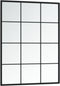 vidaXL - Wandspiegels - 2 - st - 80x60 - cm - metaal - zwart