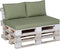 Madison - Panama Sage Groen - Palletkussen - Loungekussen - Zitkussen - 120x80cm - Tuinkussen