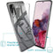 iMoshion Hoesje Geschikt voor Samsung Galaxy S20 Hoesje Siliconen - iMoshion Design hoesje - Transparant / Zwart / Line Art Woman Black