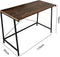 Bureau Stoer - laptoptafel - industrieel vintage - zwart metaal bruin