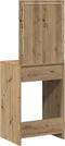 vidaXL - Kaptafel - met - LED - Lichten - - - Artisan - Eik - 50x41x135 - cm