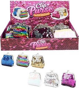 24 knipbeursje retro pailletten 6 ass.