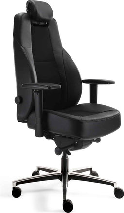 24-uurs bureaustoel A381, Mix mirage stof en leder