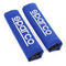 Sparco gordelhoezen - blauw - corsa serie - 2 stuks