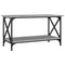 Salontafel 80x45x45 cm bewerkt hout en ijzer grijs sonoma eiken
