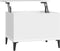 vidaXL - Salontafel - 60x44,5x45 - cm - bewerkt - hout - wit