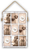 ZEP - Houten Multi Houten Kingscote wit / bruin voor 9 foto's 10x15 (afmeting 32x47 cm) - BF984