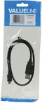 ValueLine 0.5m - USB 2.0 - Micro USB kabel voor opladen en synchroniseren - Zwart