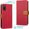 iMoshion Hoesje Geschikt voor Samsung Galaxy A41 Hoesje Met Pasjeshouder - iMoshion Luxe Canvas Bookcase - Rood