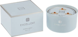 J-Line geurkaars Excellent - White Tea - glas - lichtblauw – large - 40U