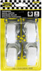 Benson Set van 4 zwenkwielen - 50 mm - wit - draagvermogen 30 kg