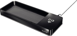 Leitz WOW Desk organiser met draadloze oplader zwart