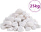 vidaXL - Kiezelstenen - gepolijst - 2-5 - cm - 25 - kg - wit