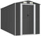 vidaXL - Tuinschuur - 192x440x223 - cm - gegalvaniseerd - staal - antracietkleurig