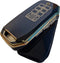 Autosleutel hoesje - TPU Sleutelhoesje - Sleutelcover - Autosleutelhoes - Geschikt voor Kia - goud - D9 - Kia Ceed, Kia E-Soul, Kia Xceed, Kia Proceed, Kia Niro, Kia Sportage, Kia Sorento, Kia EV6, Kia EV9 - Auto Sleutel Accessoires gadgets - Kado
