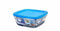 Hermetische Lunchtrommel Duralex Freshbox Blauw Vierkant (17 x 17 x 7 cm) (1,15 L)