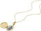 Fossil JF04426710 - Damesketting - Medaillon - Goudkleurig roestvrij staal
