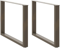 vidaXL - Eettafelpoten - 2 - st - U-vormig - 100x(72-73) - cm - staal - naturel