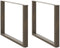 vidaXL - Eettafelpoten - 2 - st - U-vormig - 100x(72-73) - cm - staal - naturel