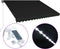 vidaXL - Luifel - uittrekbaar - met - windsensor - en - LED - 400x300 - cm - antraciet