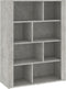 vidaXL - Dressoir - 80x30x106 - cm - bewerkt - hout - betongrijs