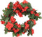 Kerstslingers met bloemen 6 st 250 cm lente rood
