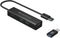Conceptronic HUBBIES06B - USB Hub - 4x USB 3.2 - Zwart