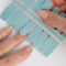 LAUED Nagelstickers - Nail Wraps - 16 Extreem Dunne Nagellak Stickers - Manicure Nail Art Folie - Ice Princess