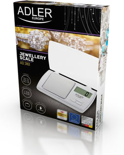 Adler AD 3161 - Digitale weegschaal - precisie weegmachine - Precisiebalans -met duidelijk LCD-display