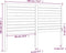 vidaXL - Hoofdbord - 186x4x100 - cm - massief - grenenhout - wit