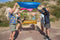 BS Eekhoorn Parachutes - Vang & Werpspel - 2 tot 20 Spelers - Vanaf 4 jaar - Buitenspeelgoed - Actief Spel - Strandspeelgoed