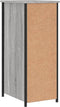 vidaXL - Nachtkastje - 32x42x80 - cm - bewerkt - hout - grijs - sonoma - eikenkleurig