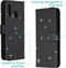 iMoshion Hoesje Geschikt voor Samsung Galaxy A20e Hoesje Met Pasjeshouder - iMoshion Design Softcase Bookcase - Goud / Meerkleurig / Zwart / Stars Gold