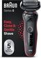 Braun Series 5 51-R1000s - Elektrisch scheerapparaat - 3 flexibele mesjes - Rood