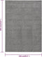 vidaXL - Vloerkleed - kortpolig - 240x340 - cm - grijs