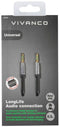 Vivanco 38768 - Jackplug Audio Aansluitkabel 3,5 mm - 0,5 m - Zwart