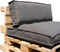 In The Mood Collection Salvador Palletkussens - L120 x B80/40 x H12 cm - Antraciet