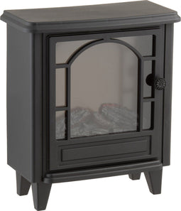 J-Line haard Klassiek - kunststof - zwart - LED lichtjes