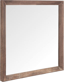 24Designs Metropole Spiegel Vierkant - B80 X D5 X H80 Cm - Teakhout