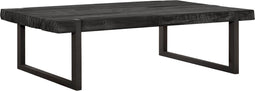 24Designs Timeless Salontafel Beam - B80 X L120 X H35 Cm - Teakhout Zwart