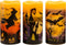 LED kaarsen met timer, 6 stuks, warm wit, 3D vlam