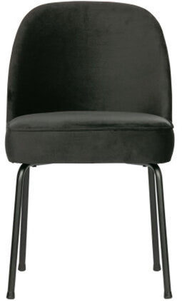 BePureHome Vogue Eetkamerstoel - Fluweel - Zwart - 83x50x63
