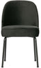 BePureHome Vogue Eetkamerstoel - Fluweel - Zwart - 83x50x63