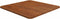 vidaXL - Tafelblad - vierkant - 50x50x1,5cm - behandeld - eiken - donkerbruin