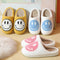 Budino® Smiley Pantoffels - Sloffen - Comfortabel en warm - Wit Roze - Maat 41/42