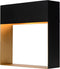 Atmooz - Tafellamp Umbra - zwart - Slaapkamer / Woonkamer - Industrieel - Zwarte Buitenkant - Gouden Binnenkant - Hoogte 35cm - Metaal