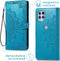 iMoshion Hoesje Geschikt voor Motorola Moto G100 Hoesje Met Pasjeshouder - iMoshion Mandala Bookcase - Turquoise