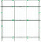 vidaXL - Plantenklimrekken - 3 - st - U-frame - staal