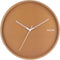 Wandklok Hue - Metaal Karamel Bruin - Ø40cm